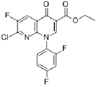 MC90127 ETHYL 1-(2,4-DIFLUOROPHENYL)-7-CHORO-6-FLUORO-4-OXO-HYDROPYRIDINO[2,3-B] PYRIDINE-3-CARBOXYLATE 100491-29-0 甲酸乙酯1-(2,4-二氟苯基)-7-氯-6-氟-4-氧代羟基吡啶[2,3-B]吡啶-3-羧酸