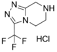 MC67945 3-(Trifluoromethyl)-5,6,7,8-Tetrahydro-[1,2,4]Triazolo[4,3-a]Pyrazine Hydrochloride 762240-92-6 3-(三氟甲基)-5,6,7,8-四氢-[1,2,4]三唑并[4,3-a]吡嗪盐酸盐