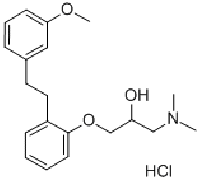 MC93343 1-(Dimethylamino)-3-[2-[2-(3-methoxyphenyl)ethyl]phenoxy]-2-propanol hydrochloride 135261-74-4 1-(二甲基氨基)-3-[2-[2-(3-甲氧基苯基)乙基]苯氧基]-2-丙醇盐酸盐
