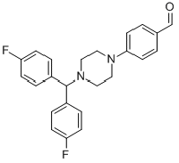 MC78539 4-(4-[BIS(4-FLUOROPHENYL)METHYL]PIPERAZIN-1-YL)BENZALDEHYDE 914349-58-9 4-{4-[BIS(4-氟苯基)甲基]-1-哌嗪}苯甲醛