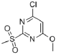 MC78135 4-CHLORO-2-METHANESULFONYL-6-METHOXY-PYRIMIDINE 89466-55-7 4-氯-6-甲氧基-2-甲磺酰基嘧啶
