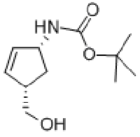MC95070 CARBAMIC ACID, [4(S)-(HYDROXYMETHYL)-2-CYCLOPENTEN-1-YL]-1,1-DIMETHYLETHYL ESTER, (1R-CIS)- 168960-18-7 CARBAMIC ACID, [4(S)-(HYDROXYMETHYL)-2-CYCLOPENTEN-1-YL]-1,1-DIMETHYLETHYL ESTER, (1R-CIS)-
