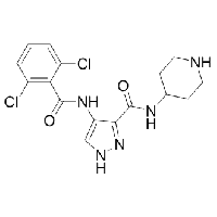 MC51122  N-(4-哌啶基)-4-(2,6-二氯苯甲酰氨基)-1H-吡唑-3-甲酰胺  [844442-38-2]