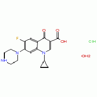 MC51281  盐酸环丙沙星一水物  [86393-32-0]