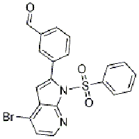 MC87447 Benzaldehyde, 3-[4-broMo-1-(phenylsulfonyl)-1H-pyrrolo[2,3-b]pyridin-2-yl]- 942920-67-4 Benzaldehyde, 3-[4-broMo-1-(phenylsulfonyl)-1H-pyrrolo[2,3-b]pyridin-2-yl]-