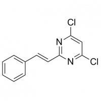 MC87360 Pyrimidine, 4,6-dichloro-2-[(1E)-2-phenylethenyl]- 934353-78-3 Pyrimidine, 4,6-dichloro-2-[(1E)-2-phenylethenyl]-
