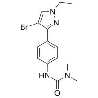 MC87448 Urea, N'-[4-(4-bromo-1-ethyl-1H-pyrazol-3-yl)phenyl]-N,N-dimethyl- 942920-94-7 Urea, N'-[4-(4-bromo-1-ethyl-1H-pyrazol-3-yl)phenyl]-N,N-dimethyl-
