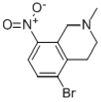 MC90615 5-bromo-2-methyl-8-nitro-1,2,3,4-tetrahydroisoquinoline 104737-00-0 5-bromo-2-methyl-8-nitro-1,2,3,4-tetrahydroisoquinoline