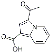 MC91977 1-Indolizinecarboxylic acid, 3-acetyl- 120221-69-4 3-乙酰基吲哚嗪-1-羧酸