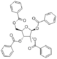 MC94386 1,2,3,5-Tetra-O-benzoyl-2-C-methyl-beta-D-ribofuranose 15397-15-6 1,2,3,5-四苯甲酰氧基-2-C-甲基-beta-D-呋喃核糖