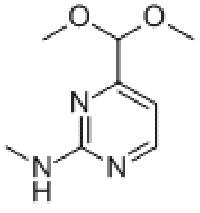 MC95588 2-(METHYLAMINO)PYRIMIDINE-4-CARBOXALDEHYDE DIMETHYL ACETAL 180869-38-9 2-(METHYLAMINO)PYRIMIDINE-4-CARBOXALDEHYDE DIMETHYL ACETAL