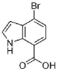 MC92147 1H-Indole-7-carboxylic acid, 4-broMo- 1211594-25-0 4-溴-7-吲哚甲酸