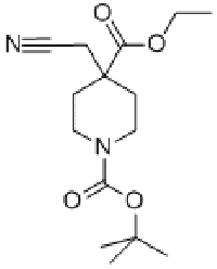 MC72688 1,4-Piperidinedicarboxylic acid, 4-(cyanomethyl)-, 1-(1,1-dimethylethyl) 4-ethyl ester 495414-81-8 1,4-Piperidinedicarboxylic acid, 4-(cyanomethyl)-, 1-(1,1-dimethylethyl) 4-ethyl ester