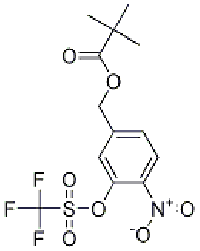 MC87337 4-nitro-3-(trifluoroMethylsulfonyloxy)benzyl pivalate 929095-35-2 4-nitro-3-(trifluoroMethylsulfonyloxy)benzyl pivalate