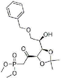 MC87104 diMethyl 2-((4R,5R)-5-((R)-2-(benzyloxy)-1-hydroxyethyl)-2,2-diMethyl-1,3-dioxolan-4-yl)-2-oxoethylphosphonate 89291-71-4 diMethyl 2-((4R,5R)-5-((R)-2-(benzyloxy)-1-hydroxyethyl)-2,2-diMethyl-1,3-dioxolan-4-yl)-2-oxoethylphosphonate