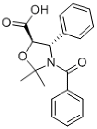 MC94370 (4S,5R)-3-Benzoyl-2,2-dimethyl-4-phenyloxazolidine-5-carboxylic acid 153652-70-1 (4S,5R)-3-苯甲酰基-2,2-二甲基-4-苯基氧氮杂环戊烷-5-甲酸