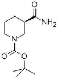 MC78577 1-PIPERIDINECARBOXYLIC ACID, 3-(AMINOCARBONYL)-, 1,1-DIMETHYLETHYL ESTER, (3R)- 915226-43-6 1-PIPERIDINECARBOXYLIC ACID, 3-(AMINOCARBONYL)-, 1,1-DIMETHYLETHYL ESTER, (3R)-