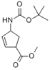 MC95053 4-[[(1,1-DIMETHYLETHOXY)CARBONYL]AMINO]-2-CYCLOPENTENE-1-CARBOXYLIC ACID METHYL ESTER 168683-02-1 (1S,4R)-4 -(叔丁氧羰基氨基)-环戊-2-烯基-1-甲酸甲酯