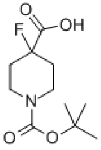 MC74358 1-BOC-4-FLUORO-4-PIPERIDINECARBOXYLIC ACID 614731-04-3 1-BOC-4-氟-4-哌啶羧酸
