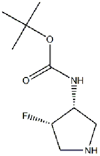 MC95112 Carbamic acid, [(3R,4S)-4-fluoro-3-pyrrolidinyl]-, 1,1-dimethylethyl ester, rel- 169750-42-9 Carbamic acid, [(3R,4S)-4-fluoro-3-pyrrolidinyl]-, 1,1-dimethylethyl ester, rel-
