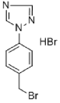 MC73962 1-[4-(BROMOMETHYL)PHENYL]-1H-1,2,4-TRIAZOLE 0.5 HYDROBROMIDE 58419-69-5 1-ó4-(溴甲基)苯-1H-1,2,4-三唑