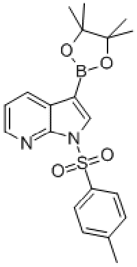 MC77373 1H-Pyrrolo[2,3-b]pyridine, 1-[(4-methylphenyl)sulfonyl]-3-(4,4,5,5-tetramethyl-1,3,2-dioxaborolan-2-yl)- 866545-91-7 1-对甲苯磺酰基-1H-吡咯并[2,3-B]吡啶-3-硼酸频哪醇酯