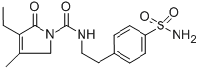 MC91820 4-[2-[(3-Ethyl-4-methyl-2-oxo-3-pyrrolin-1-yl)carboxamido]ethyl]benzenesulfonamide 119018-29-0 4-[2-(3-乙基-4-甲基-2-氧代-3-吡咯啉-1-甲酰胺基)乙基]-苯磺酰胺