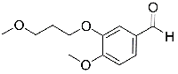MC62631 Benzaldehyde, 4-Methoxy-3-(3-Methoxypropoxy)- 172900-75-3 3-(3-甲氧基丙氧基)-4-甲氧基苯甲醛