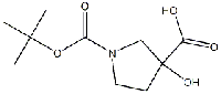 MC90805 1-(tert-butoxycarbonyl)-3-hydroxypyrrolidine-3-carboxylic acid 1067239-08-0 1-BOC-3-羟基吡咯烷-3-羧酸