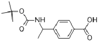 MC78161 4-(1-BOC-AMINO-ETHYL)-BENZOIC ACID 895577-21-6 4-[1-[(叔丁氧羰基)氨基]乙基]苯甲酸