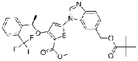 MC87339 (R)-Methyl 5-(6-(pivaloyloxyMethyl)-1H-benzo[d]iMidazol-1-yl)-3-(1-(2-(trifluoroMethyl)phenyl)ethoxy)thiophene-2-carboxylate 929095-38-5 (R)-Methyl 5-(6-(pivaloyloxyMethyl)-1H-benzo[d]iMidazol-1-yl)-3-(1-(2-(trifluoroMethyl)phenyl)ethoxy)thiophene