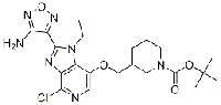 MC87395 (S)-tert-butyl 3-((2-(4-aMino-1,2,5-oxadiazol-3-yl)-4-chloro-1-ethyl-1H-iMidazo[4,5-c]pyridin-7-yloxy)Methyl)piperidine-1-carboxylate 937174-74-8 (S)-tert-butyl 3-((2-(4-aMino-1,2,5-oxadiazol-3-yl)-4-chloro-1-ethyl-1H-iMidazo[4,5-c]pyridin-7-yloxy
