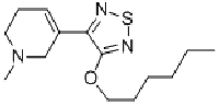 MC93119 5-(4-HEXYLOXY-[1,2,5]THIADIAZOL-3-YL)-1-METHYL-1,2,3,6-TETRAHYDRO-PYRIDINE 131986-45-3 占诺美林