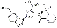 MC87340 (R)-Methyl 5-(6-(hydroxyMethyl)-1H-benzo[d]iMidazol-1-yl)-3-(1-(2-(trifluoroMethyl)phenyl)ethoxy)thiophene-2-carboxylate 929095-39-6 (R)-Methyl 5-(6-(hydroxyMethyl)-1H-benzo[d]iMidazol-1-yl)-3-(1-(2-(trifluoroMethyl)phenyl)ethoxy)thiophene-2-carbo