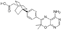 MC87449 BICYCLO[2.2.2]OCTANE-1-ACETIC ACID, 4-[4-(4-AMINO-7,7-DIMETHYL-7H-PYRIMIDO[4,5-B][1,4]OXAZIN-6-YL)PHENYL]- 942999-61-3 4-[4-(4-氨基-7,7-二甲基-7H-嘧啶并[4,5-B][1,4]噁唑-6-基)苯基]双环[2.2.2]辛烷-1-乙酸
