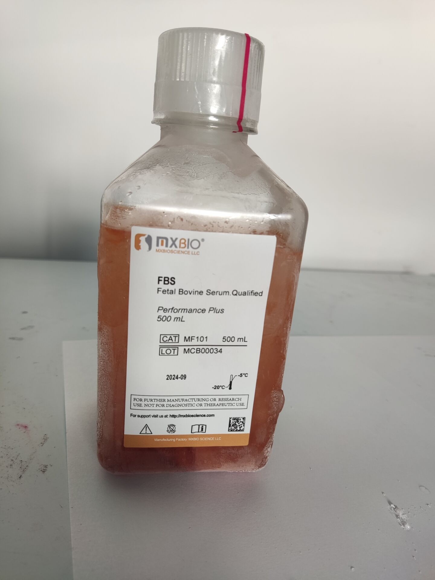 MF106 Fetal Bovine Serum (FBS), embryonic stem cellqualified 胚胎干细胞专用胎牛血清