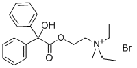MC84893 ammonium,diethyl(2-hydroxyethyl)methyl-,bromide,benzilate(ester) 3166-62-9 溴甲乙胺痉平