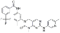 MC80981 BenzaMide, N-[3-[1,4-dihydro-1-Methyl-7-[(6-Methyl-3-pyridinyl)aMino]-2-oxopyriMido[4,5-d]pyriMidin-3(2H)-yl]-4-Methylphenyl]-3-(trifluoroMethyl)- 839706-07-9 GNF-7