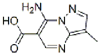 MC78244 Pyrazolo[1,5-a]pyrimidine-6-carboxylic acid, 7-amino-3-methyl- (7CI) 89977-62-8 Pyrazolo[1,5-a]pyrimidine-6-carboxylic acid, 7-amino-3-methyl- (7CI)