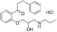 MC64632 1-[2-[2-Hydroxy-3-(Propylamino)Propoxy]Phenyl]-3-Phenylpropan-1-One Hydrochloride 34183-22-7 盐酸普罗帕酮