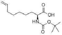 MC84831 8-Nonenoic acid, 2-[[(1,1-dimethylethoxy)carbonyl]amino]-, (2S)- 300831-21-4 (2S)-2-[(2-METHYLPROPAN-2-YL)OXYCARBONYLAMINO]NON-8-ENOIC ACID