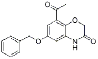 MC77433 8-acetyl-6-(benzyloxy)-2H-benzo[b][1,4]oxazin-3(4H)-one 869478-09-1 6-(苄氧基)-8-乙酰基-2H-苯并[1,4]恶嗪-3(4H)-酮