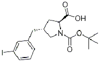 MC79296 (2S,4R)-1-(tert-butoxycarbonyl)-4-(3-iodobenzyl)pyrrolidine-2-carboxylic acid 959580-93-9 (2S,4R)-1-(tert-butoxycarbonyl)-4-(3-iodobenzyl)pyrrolidine-2-carboxylic acid