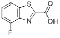 MC72598 2-Benzothiazolecarboxylicacid,4-fluoro-(9CI) 479028-70-1 4-氟苯并噻唑-2-甲酸