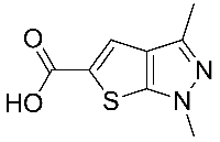 MC63799 1,3-Dimethyl-1H-thieno[2,3-c]pyrazole-5-carboxylic acid 25252-46-4 1,3-二甲基-1H-噻吩并[2,3-c]吡唑-5-羧酸
