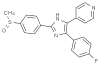 MC80391 SB 203580 152121-47-6 4-(4-氟苯基)-2-(4-甲基亚磺酰基苯基)-5-(4-吡啶基)-1H-咪唑