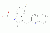 MC81004 OC000459 851723-84-7 [5-氟-2-甲基-3-(喹啉-2-基甲基)吲哚-1-基]乙酸