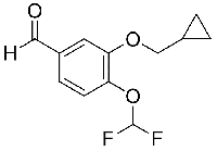 MC61938 3-(Cyclopropylmethoxy)-4-(difluoromethoxy)benzaldehyde 151103-09-2 4-(二氟甲氧基)-3-(环丙基甲氧基)苯甲醛