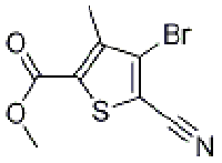MC74844 Methyl 4-broMo-5-cyano-3-Methylthiophene-2-carboxylate 648412-55-9 4-溴-5-氰基-3-甲基-2-噻吩甲酸甲酯