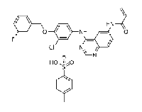 MC40475  N-[4-[[3-氯-4-[(3-氟苯基)甲氧基]苯基]氨基]-6-喹唑啉基]-2-丙烯酰胺对甲苯磺酸盐  [1050500-29-2]